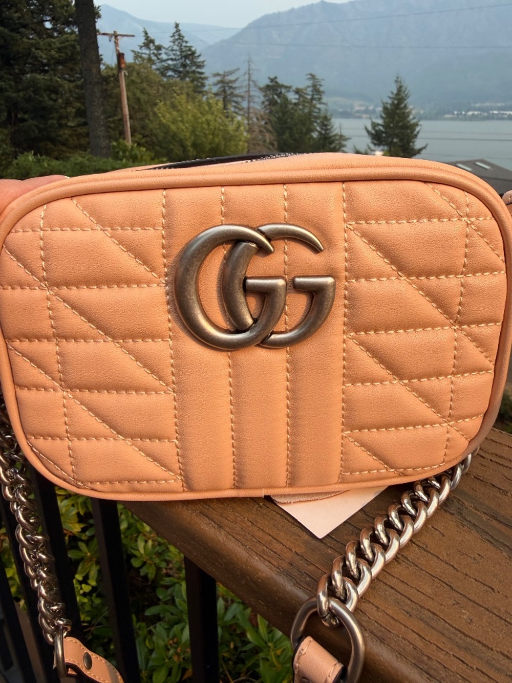 Marmont Small camera bag chevron leather (read description) - Picture 13 of 13